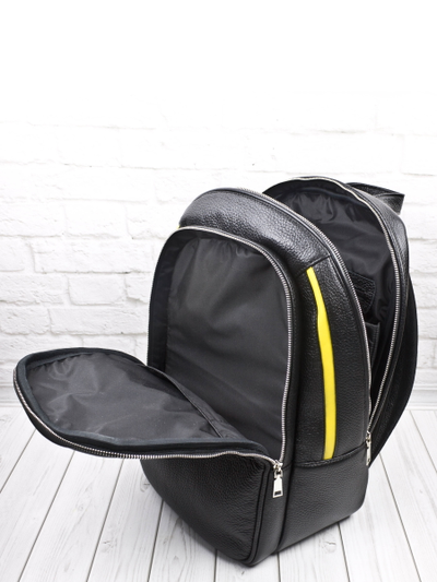 Кожаный рюкзак Mantovano black (арт. 3109-01)