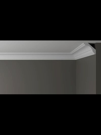 Потолочный плинтус DECOR-DIZAYN DD17, из дюрополимера, под покраску, ударопрочный, 2 метра.