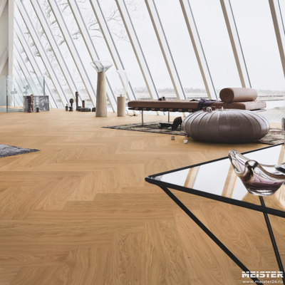 Паркетная доска PS 500 Meister Дуб гармония 8027 в интерьере