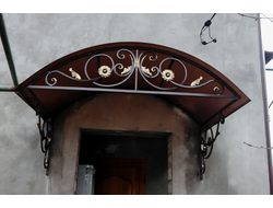 Козырек кованый фото - Арт 05