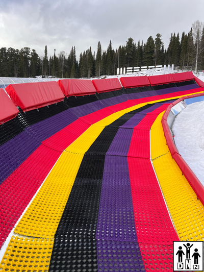 Мат защитный для горнолыжных трасс "Карман" 0,5*2*0,17 крепление на люверсах DNN