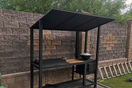 Мангал Loft 2м с печкой