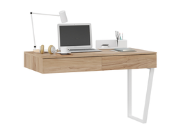 Детская ПОРТО - Стол письменный (с ящиками) Белый/Яблоня Беллуно