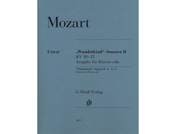 Mozart "Wunderkind" Sonatas Volume II K. 10-15