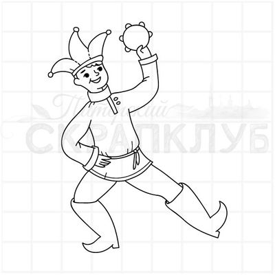 штамп скоморох