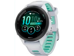 Garmin Forerunner 265S Whitestone Case with Whitestone/Neo Tropic Band (010-02810-04 / 010-02810-14 / 010-02810-54)