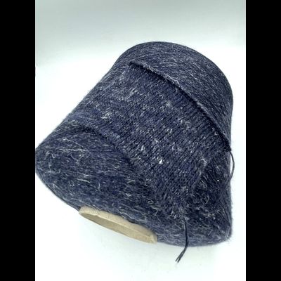 Zegna Baruffa Lane Borgosesia art. ATENASOFT  30% WS кашемир, 60% SETA шёлк, 10% LINO лён, Nm. 3/80 2666 м 100 гр. цв. тёмно-синий седой