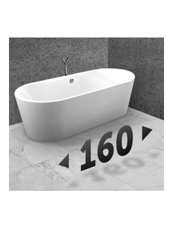 Акриловые ванны 160 см и более