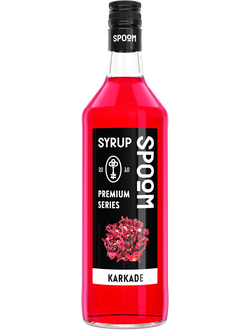 Сироп Spoom Каркаде, 1 л (для чая, коктейлей, лимонадов и десертов)
