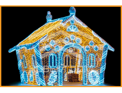 Входная группа СКАЗОЧНЫЙ ДОМИК, 400х400х400 см