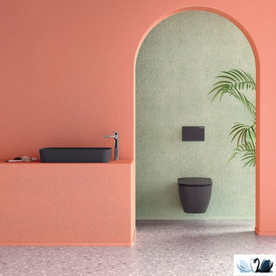 Унитаз Creavit Free FE320-11AM00E-0000, Antrasit, подвесной, графит матовый