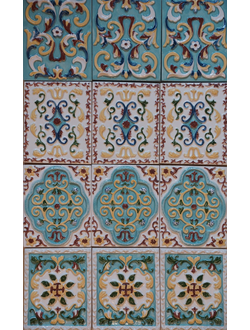 Изразцовая плитка "Уральские узоры"