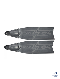 Ласты длинные 44/45 C4 Storm GRAY 25-Soft