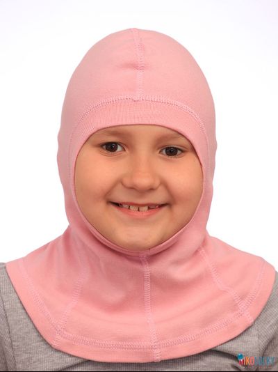 Шапка-шлем 23301-02 95%хлопок 5%лайкра, розовый 44-46