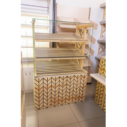 (ЭКС0200) Хлебная витрина "EXCLUSIVE" с 3-мя наклонными полками