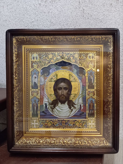 Спас Нерукотворный (Спаситель на убрусе). Рукописная икона.