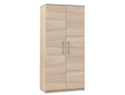 Шкаф Аврора 2-дв Белый+Сонома