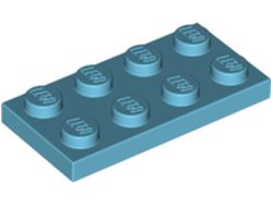 Plate 2 x 4, Medium Azure (3020 / 4655256 / 6013826)