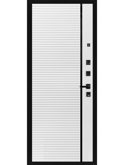 Входная Дверь Piano QUEST-STEEL с панелью Piano Белый ясень