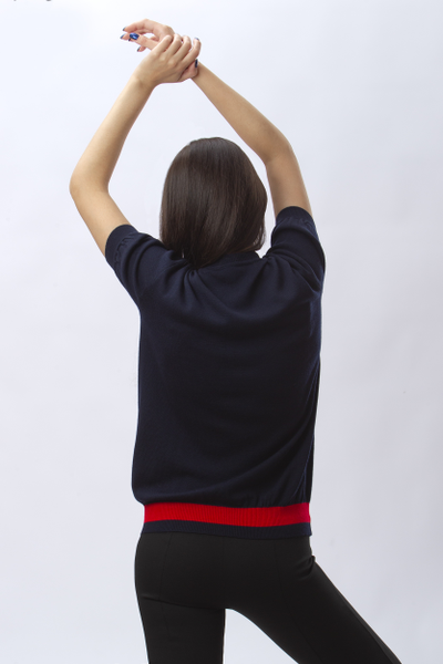 Джемпер с коротким рукавом