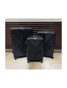 Комплект из 3х чемоданов ABS Х-образный S,M,L черный