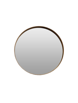 Круглое зеркало в металлической раме