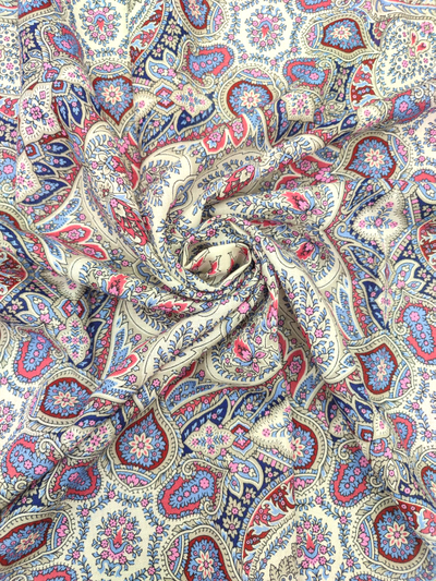 Павловопосадский платок Зимние звезды 2077-1