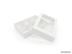 Коробка для конфет 6 шт Белый (95 х 145 х 30 мм) Крышка - Дно