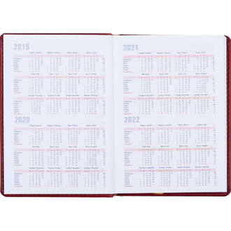 Ежедневник недатированный Attache Сиам, А6, 110х155, 176л (бордовый)
