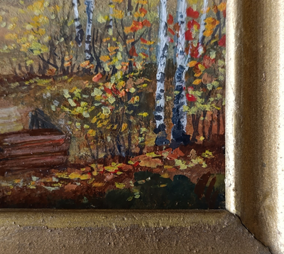 "Церковь в селе Коломенское" картон масло 1980-е годы