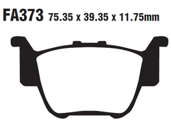 Тормозные колодки EBC FA373R для Honda TRX 650\680(задние)
