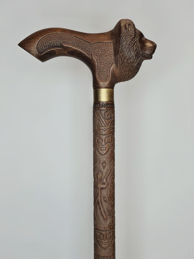 Трость "Лев Резной - Африка" В единственном экземпляре