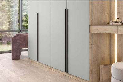 Этна шкаф Ш 57*75 Дуб эндгрей/Софт грей с зеркалом