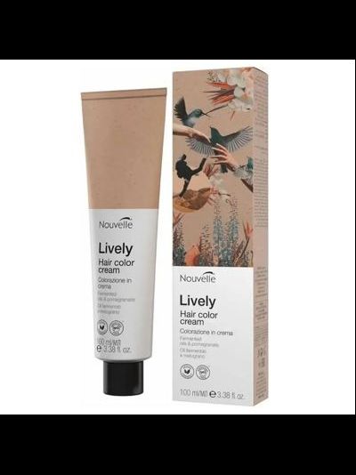 Nouvelle LIVELY Перманентная крем-краска без аммиака с натуральными ингредиентами, 100 мл