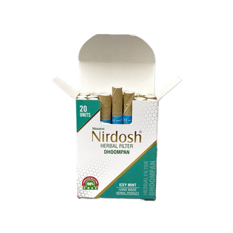 АЮРВЕДИЧЕСКИЕ СИГАРЕТЫ NIRDOSH ГВОЗДИКА МЯТА (БЕЗ НИКОТИНА) С ФИЛЬТРОМ 20 ШТУК