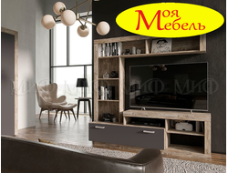 Ангара Гостиная Пенал (графит/дуб юкон)