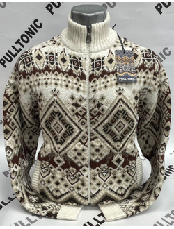 Свитер на молнии ромб 03