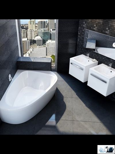 Ванна Ravak Love story II 196 x 139 см, акриловая, правая, угловая