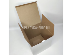 Коробка с откидной крышкой 235*235*250 мм БЕЛЫЙ
