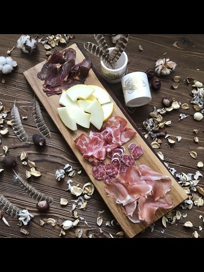 Доска для подачи, дуб, светлая