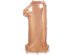 Фольгированная цифра - Розовое золото