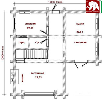 Проект 3-80, 136 кв.м, 10*10