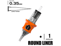1 RLLT/0.35 Round Liner long taper - "INKin EZ tattoo"