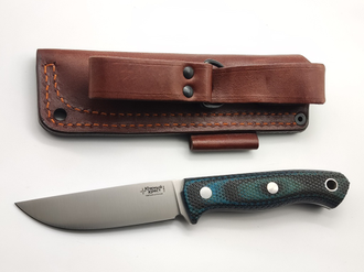 Нож Fang L сталь Elmax чёрно-синяя микарта