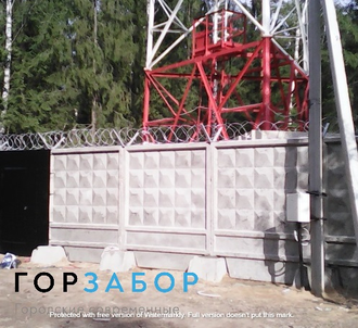 Железобетонный забор с установкой в Москве от производителя
