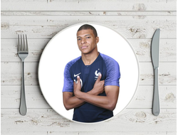 Тарелка Kylian Mbappe Lottin, Килиан Мбаппе Лоттен №6