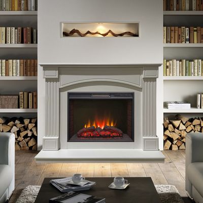 Электрокамин Грация WT с очагом Sparta 25.5 LED