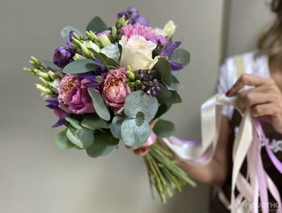 Букет невесты & Бутоньерка № 1364