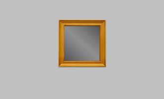 Зеркало Валенсия 2-44 из массива сосны 60 х 60 см