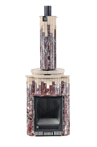 Портал для печи Малютка ПФ Россо Леванте + Окаменевшее дерево